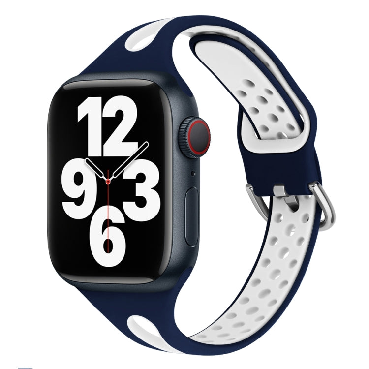Cinturino in silicone con goccia d'acqua per Apple Watch Series, 7 45mm / 6&SE&5&4 44mm / 3&2&1 42mm, 7 41mm / 6&SE&5&4 40mm / 3&2&1 38mm