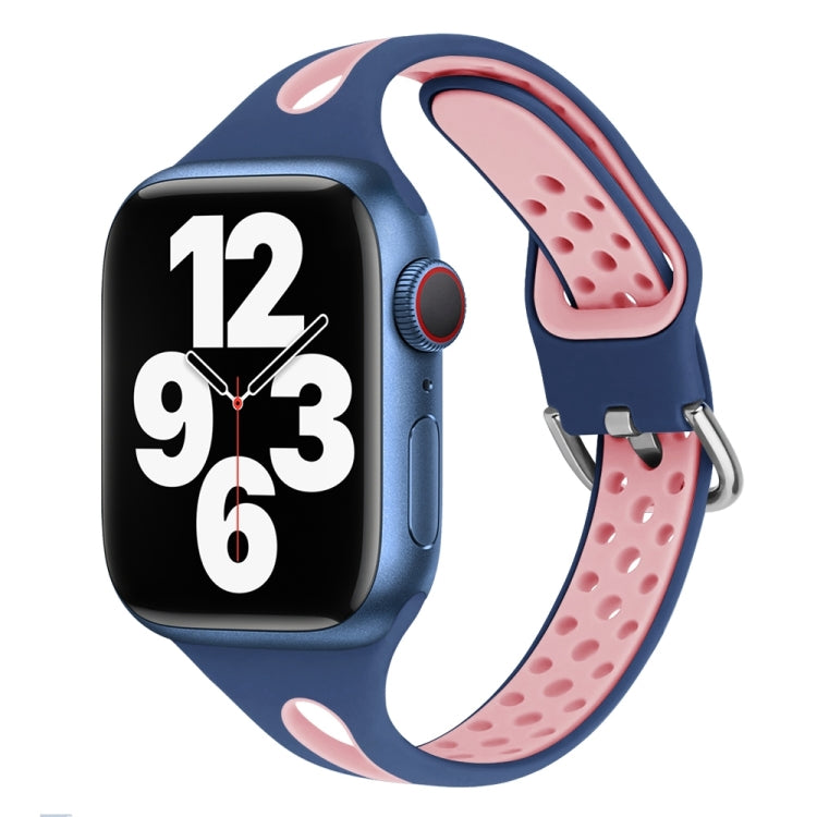 Cinturino in silicone con goccia d'acqua per Apple Watch Series, 7 45mm / 6&SE&5&4 44mm / 3&2&1 42mm, 7 41mm / 6&SE&5&4 40mm / 3&2&1 38mm