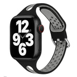 Cinturino in silicone con goccia d'acqua per Apple Watch Series, 7 45mm / 6&SE&5&4 44mm / 3&2&1 42mm, 7 41mm / 6&SE&5&4 40mm / 3&2&1 38mm