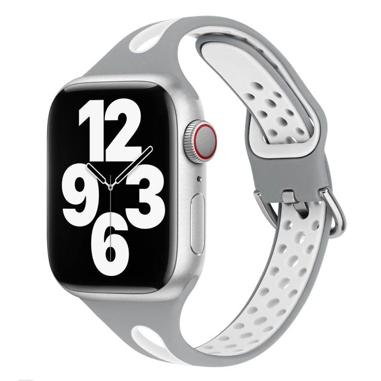 Cinturino in silicone con goccia d'acqua per Apple Watch Series, 7 45mm / 6&SE&5&4 44mm / 3&2&1 42mm, 7 41mm / 6&SE&5&4 40mm / 3&2&1 38mm