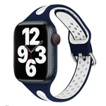 Cinturino in silicone con goccia d'acqua per Apple Watch Series, 7 45mm / 6&SE&5&4 44mm / 3&2&1 42mm, 7 41mm / 6&SE&5&4 40mm / 3&2&1 38mm