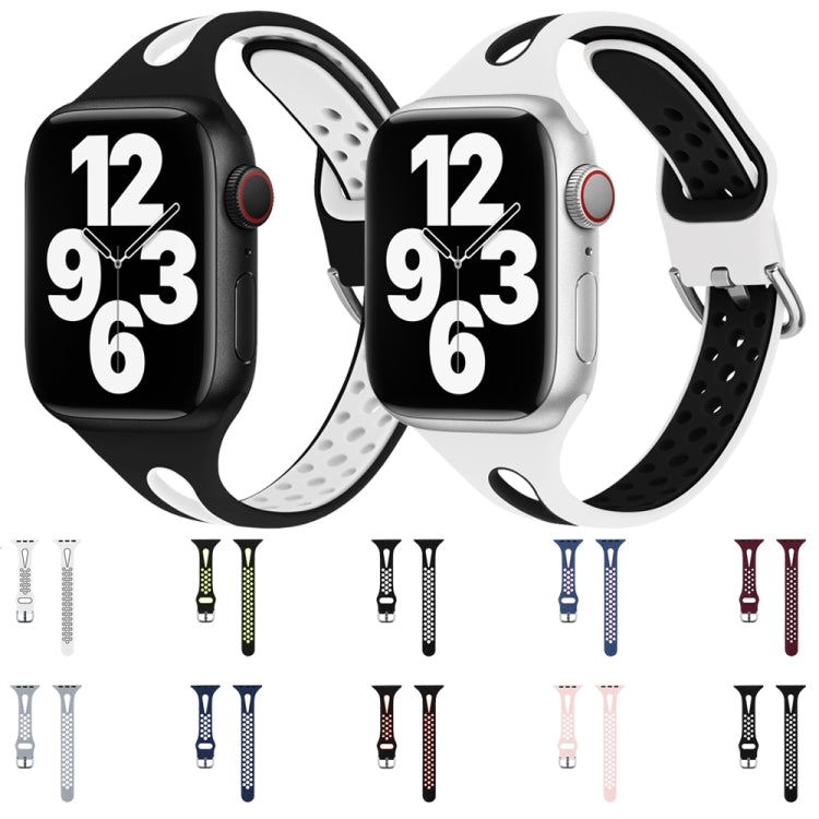 Cinturino in silicone con goccia d'acqua per Apple Watch Series, 7 45mm / 6&SE&5&4 44mm / 3&2&1 42mm, 7 41mm / 6&SE&5&4 40mm / 3&2&1 38mm