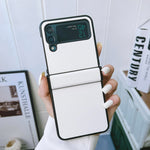Custodia per telefono in PU con texture Litchi bicolore, For Samsung Galaxy Z Flip4 5G