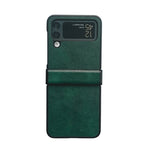 Custodia per telefono in PU con texture Litchi bicolore, For Samsung Galaxy Z Flip4 5G
