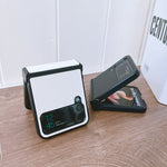 Custodia per telefono in PU con texture Litchi bicolore, For Samsung Galaxy Z Flip4 5G