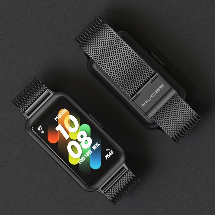 Cinturino per orologio in acciaio inossidabile con fibbia Milano MIJOBS, For Huawei Band 7 / 7 NFC