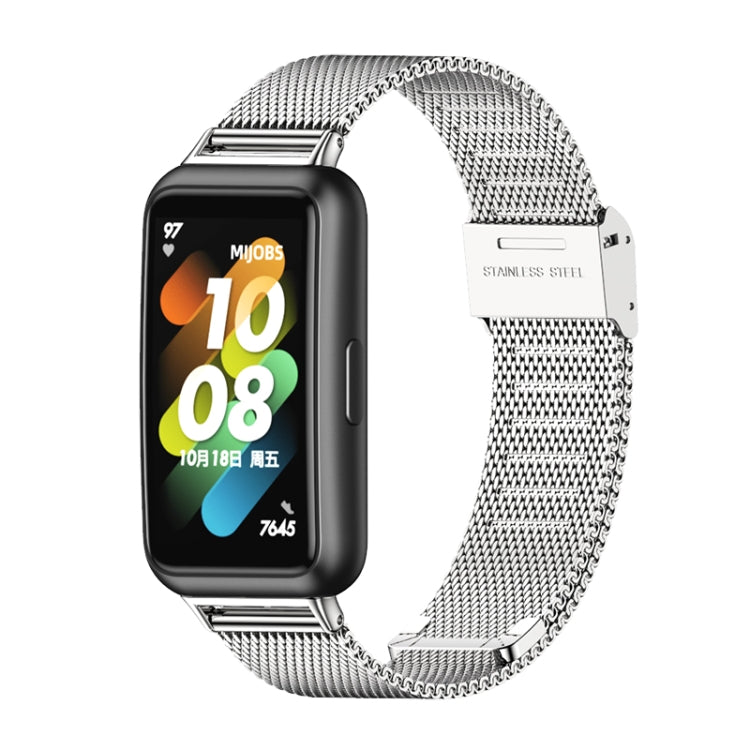 Cinturino per orologio in acciaio inossidabile con fibbia Milano MIJOBS, For Huawei Band 7 / 7 NFC