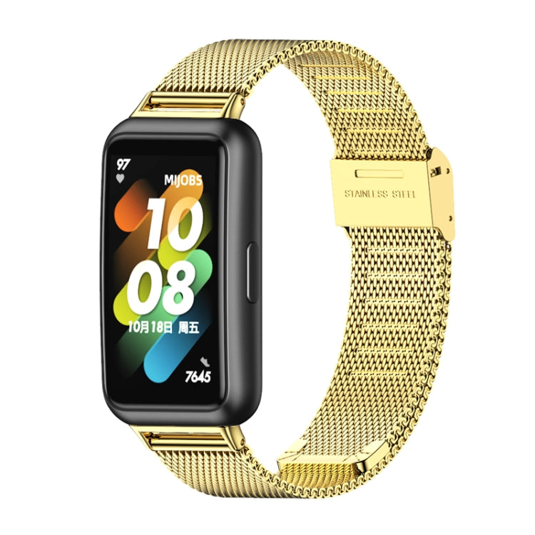 Cinturino per orologio in acciaio inossidabile con fibbia Milano MIJOBS, For Huawei Band 7 / 7 NFC