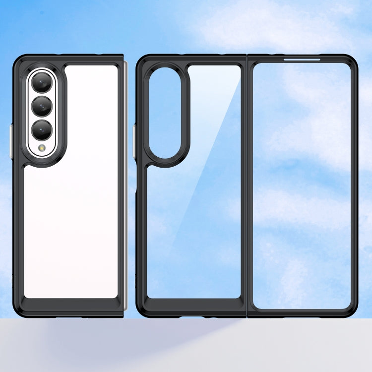 Custodia per telefono in acrilico + TPU serie colorata, For Samsung Galaxy Z Fold3 5G
