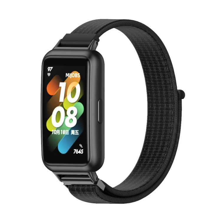 Cinturino per orologio in nylon traspirante Mijobs, For Huawei Band 7 / 7 NFC