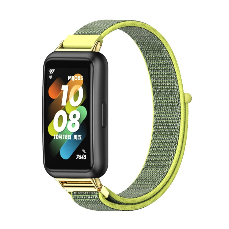 Cinturino per orologio in nylon traspirante Mijobs, For Huawei Band 7 / 7 NFC