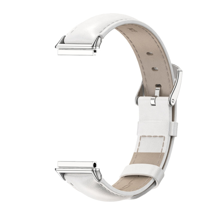 MIJOBS Cinturino per orologio in pelle di vacchetta, For Huawei Band 7 / 7 NFC