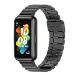Cinturino per orologio con fibbia in metallo in acciaio inossidabile bambù Mijobs, For Huawei Band 7 / 7 NFC
