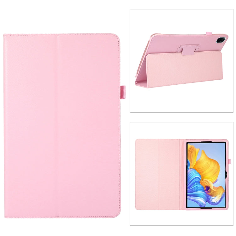 Custodia per tablet in pelle con texture Litchi con supporto, For Honor Pad 8