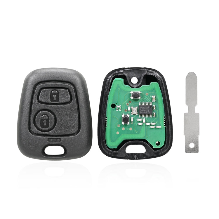 Telecomando auto 2 pulsanti 433 MHz per Peugeot 206