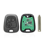 Per Peugeot 206 433 MHz 2 pulsanti Telecomando intelligente per auto, NE78, SX9