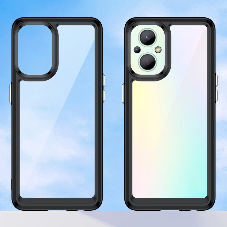 Per OPPO Reno8 Pro India Custodia per telefono in acrilico + TPU serie colorata, For OPPO A96 5G