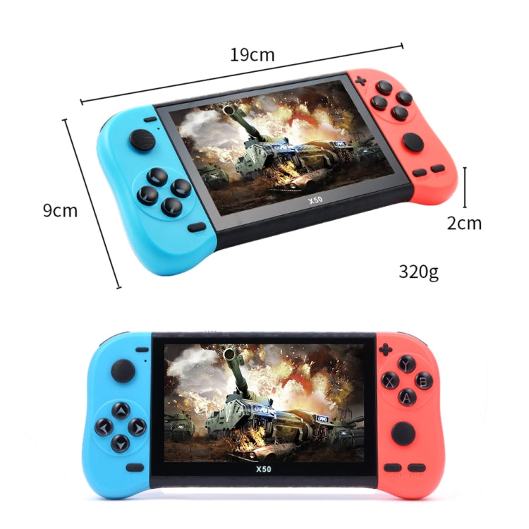Console di gioco portatile X50 con schermo 5,1 pollici e 6800+ gi