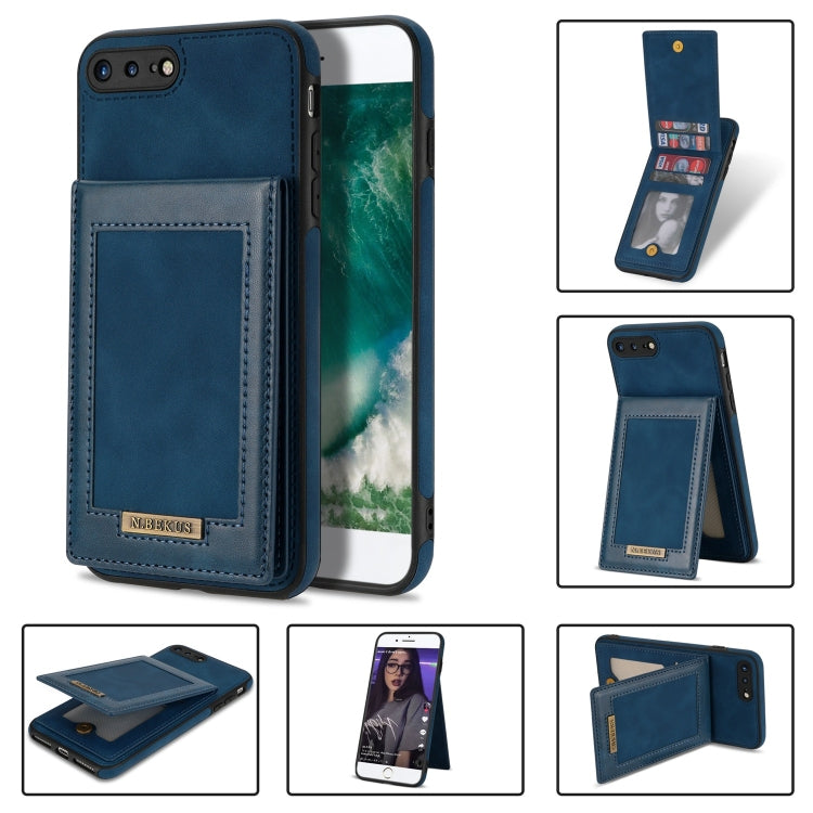 N.BEKUS Custodia per telefono RFID con slot per schede a fogli mobili verticale, For iPhone SE 2022 / SE 2022 / 8 / 7, For iPhone 8 Plus / 7 Plus, For iPhone 11 Pro Max, For iPhone 11 Pro