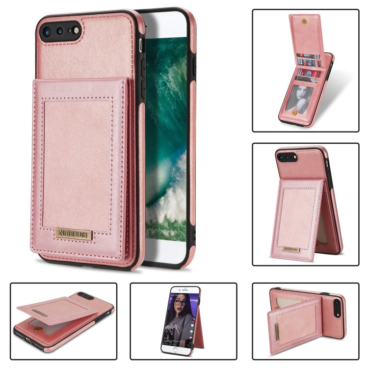 N.BEKUS Custodia per telefono RFID con slot per schede a fogli mobili verticale, For iPhone SE 2022 / SE 2022 / 8 / 7, For iPhone 8 Plus / 7 Plus, For iPhone 11 Pro Max, For iPhone 11 Pro