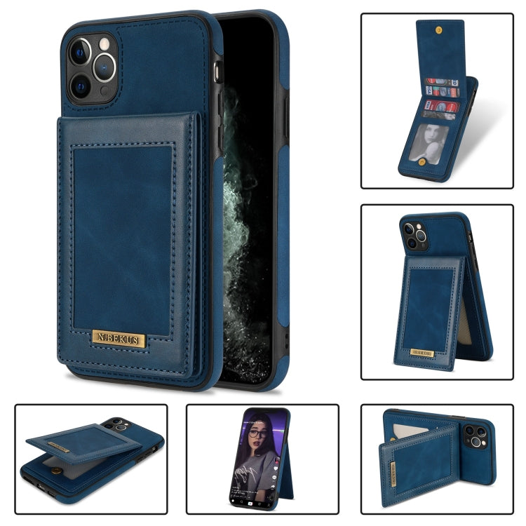 N.BEKUS Custodia per telefono RFID con slot per schede a fogli mobili verticale, For iPhone SE 2022 / SE 2022 / 8 / 7, For iPhone 8 Plus / 7 Plus, For iPhone 11 Pro Max, For iPhone 11 Pro