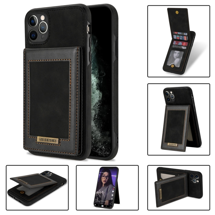 N.BEKUS Custodia per telefono RFID con slot per schede a fogli mobili verticale, For iPhone SE 2022 / SE 2022 / 8 / 7, For iPhone 8 Plus / 7 Plus, For iPhone 11 Pro Max, For iPhone 11 Pro