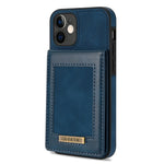 N.BEKUS Custodia per telefono RFID con slot per schede a fogli mobili verticale, For iPhone 12 mini, For iPhone 12 Pro, For iPhone 12 Pro Max, For iPhone 13