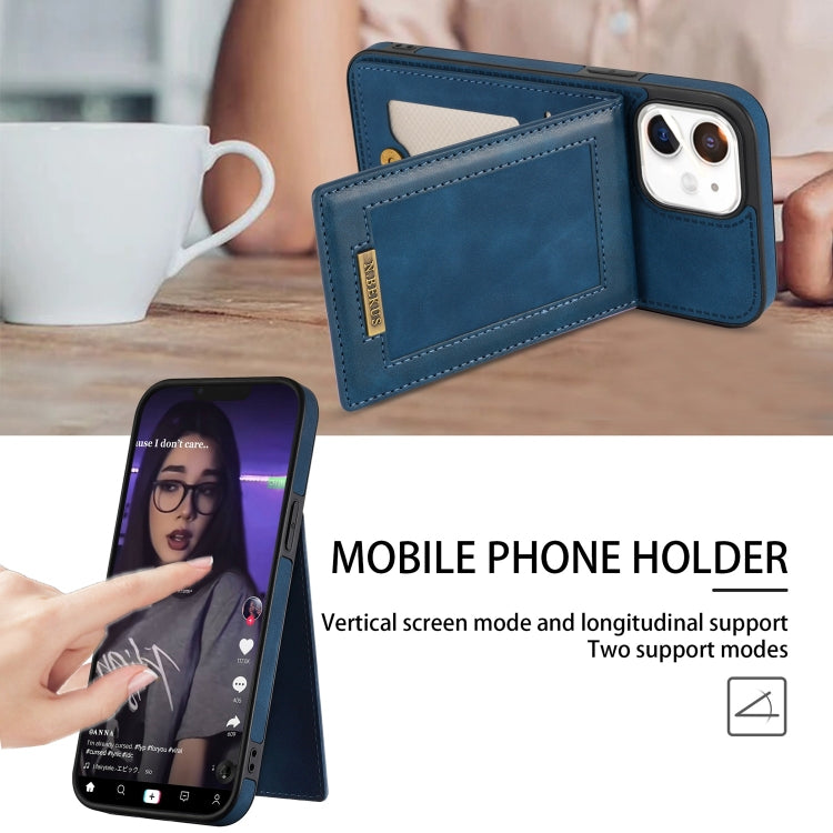 N.BEKUS Custodia per telefono RFID con slot per schede a fogli mobili verticale, For iPhone 12 mini, For iPhone 12 Pro, For iPhone 12 Pro Max, For iPhone 13