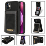 N.BEKUS Custodia per telefono RFID con slot per schede a fogli mobili verticale, For iPhone 12 mini, For iPhone 12 Pro, For iPhone 12 Pro Max, For iPhone 13