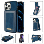 N.BEKUS Custodia per telefono RFID con slot per schede a fogli mobili verticale, For iPhone 12 mini, For iPhone 12 Pro, For iPhone 12 Pro Max, For iPhone 13