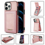N.BEKUS Custodia per telefono RFID con slot per schede a fogli mobili verticale, For iPhone 12 mini, For iPhone 12 Pro, For iPhone 12 Pro Max, For iPhone 13