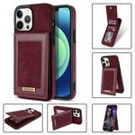 N.BEKUS Custodia per telefono RFID con slot per schede a fogli mobili verticale, For iPhone 13 mini, For iPhone 13 Pro, For iPhone 13 Pro Max, For iPhone 14