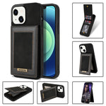 N.BEKUS Custodia per telefono RFID con slot per schede a fogli mobili verticale, For iPhone 14 Plus, For iPhone 14 Pro, For iPhone 14 Pro Max, For iPhone 11