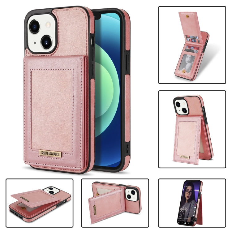 N.BEKUS Custodia per telefono RFID con slot per schede a fogli mobili verticale, For iPhone 14 Plus, For iPhone 14 Pro, For iPhone 14 Pro Max, For iPhone 11