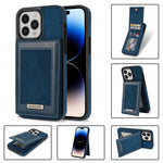N.BEKUS Custodia per telefono RFID con slot per schede a fogli mobili verticale, For iPhone 14 Plus, For iPhone 14 Pro, For iPhone 14 Pro Max, For iPhone 11