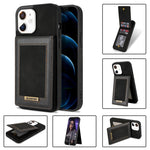 N.BEKUS Custodia per telefono RFID con slot per schede a fogli mobili verticale, For iPhone 14 Plus, For iPhone 14 Pro, For iPhone 14 Pro Max, For iPhone 11