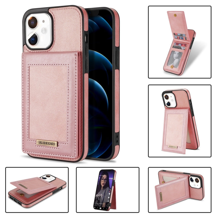 N.BEKUS Custodia per telefono RFID con slot per schede a fogli mobili verticale, For iPhone 14 Plus, For iPhone 14 Pro, For iPhone 14 Pro Max, For iPhone 11
