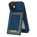 N.BEKUS Custodia per telefono RFID con slot per schede a fogli mobili verticale, For iPhone 12, For iPhone XR, For iPhone XS Max, For iPhone XS / X
