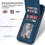 N.BEKUS Custodia per telefono RFID con slot per schede a fogli mobili verticale, For iPhone 12, For iPhone XR, For iPhone XS Max, For iPhone XS / X