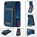 N.BEKUS Custodia per telefono RFID con slot per schede a fogli mobili verticale, For iPhone 12, For iPhone XR, For iPhone XS Max, For iPhone XS / X