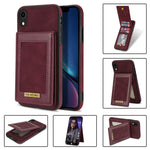 N.BEKUS Custodia per telefono RFID con slot per schede a fogli mobili verticale, For iPhone 12, For iPhone XR, For iPhone XS Max, For iPhone XS / X