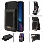 N.BEKUS Custodia per telefono RFID con slot per schede a fogli mobili verticale, For iPhone 12, For iPhone XR, For iPhone XS Max, For iPhone XS / X