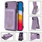 N.BEKUS Custodia per telefono RFID con slot per schede a fogli mobili verticale, For iPhone 12, For iPhone XR, For iPhone XS Max, For iPhone XS / X
