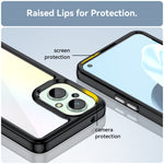 Custodia per telefono in acrilico + TPU serie colorata, For OPPO Reno 8 Lite