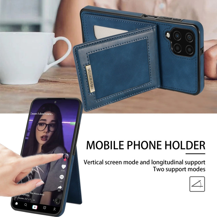 Custodia per telefono RFID con slot per schede a fogli mobili verticale N.Bekus, For Samsung Galaxy A12 5G, For Samsung Galaxy A51 4G, For Samsung Galaxy A71 4G, For Samsung Galaxy A53 5G, For Samsung Galaxy A52s / A52 5G