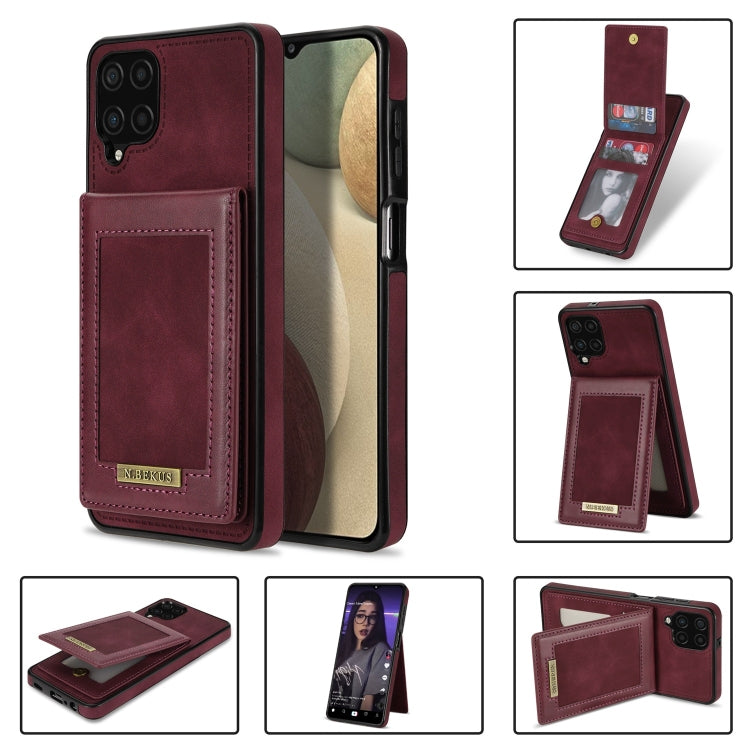 Custodia per telefono RFID con slot per schede a fogli mobili verticale N.Bekus, For Samsung Galaxy A12 5G, For Samsung Galaxy A51 4G, For Samsung Galaxy A71 4G, For Samsung Galaxy A53 5G, For Samsung Galaxy A52s / A52 5G