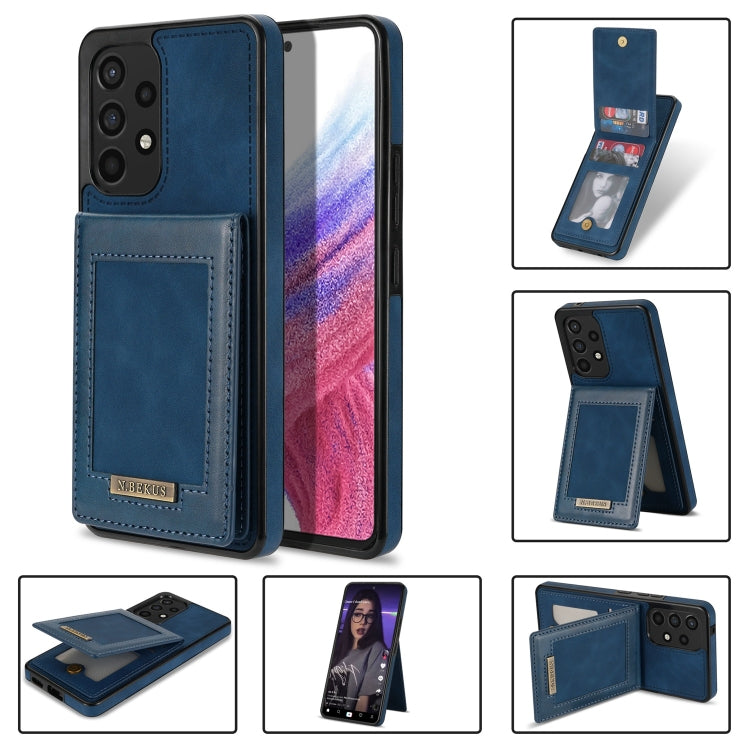 Custodia per telefono RFID con slot per schede a fogli mobili verticale N.Bekus, For Samsung Galaxy A12 5G, For Samsung Galaxy A51 4G, For Samsung Galaxy A71 4G, For Samsung Galaxy A53 5G, For Samsung Galaxy A52s / A52 5G