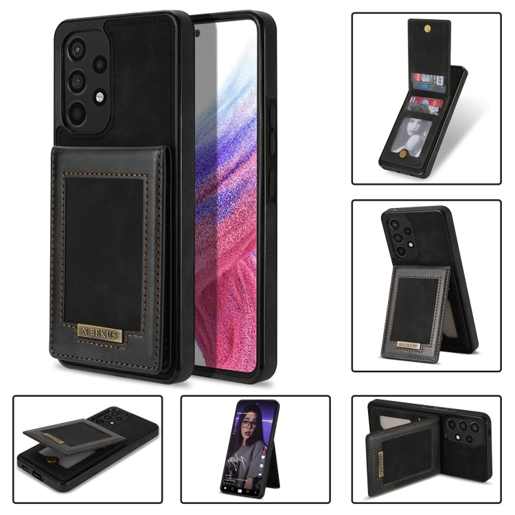 Custodia per telefono RFID con slot per schede a fogli mobili verticale N.Bekus, For Samsung Galaxy A12 5G, For Samsung Galaxy A51 4G, For Samsung Galaxy A71 4G, For Samsung Galaxy A53 5G, For Samsung Galaxy A52s / A52 5G