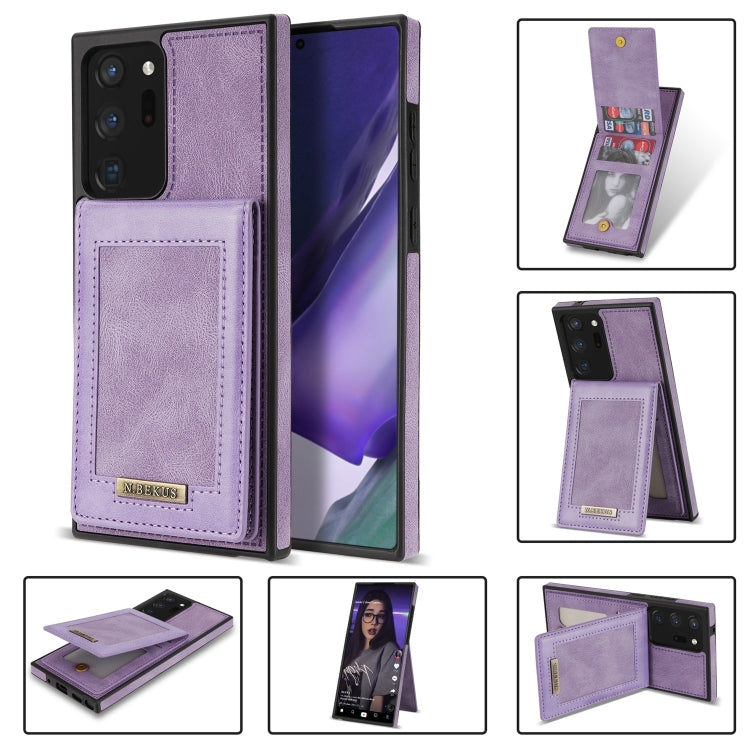 Custodia per telefono RFID con slot per schede a fogli mobili verticale N.Bekus, For Samsung Galaxy Note20, For Samsung Galaxy Note20 Ultra, For Samsung Galaxy S20+, For Samsung Galaxy S20