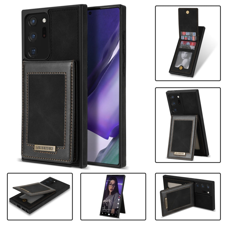 Custodia per telefono RFID con slot per schede a fogli mobili verticale N.Bekus, For Samsung Galaxy Note20, For Samsung Galaxy Note20 Ultra, For Samsung Galaxy S20+, For Samsung Galaxy S20